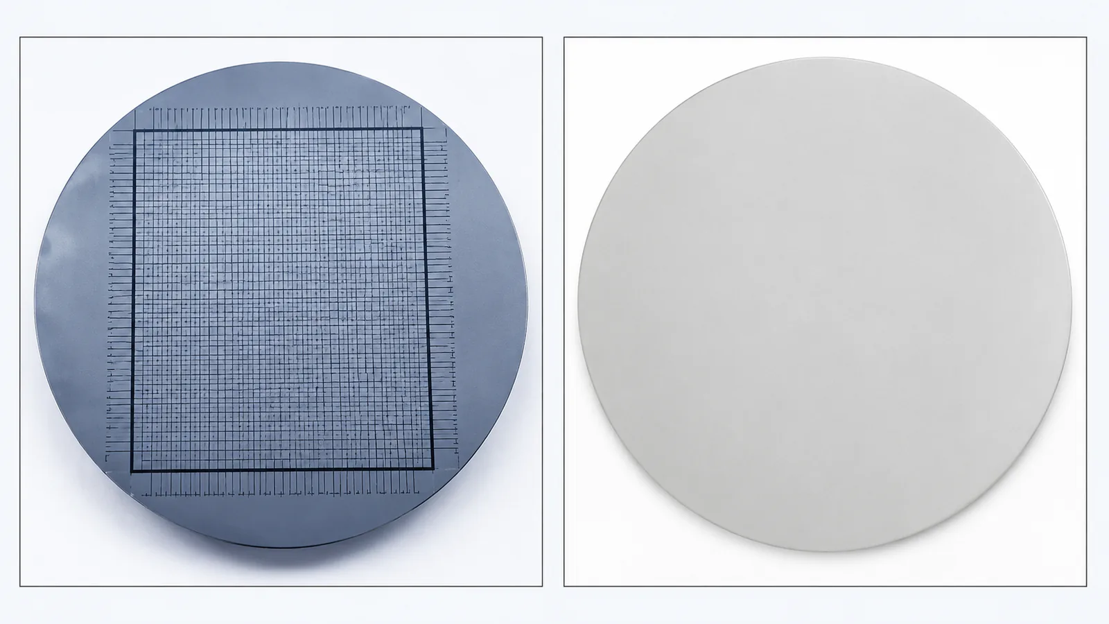Project-supplied illustration showing patterned and plain circular forms side by side