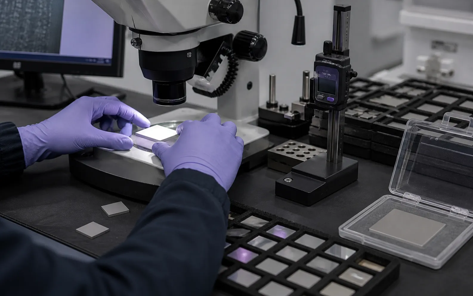 AI-generated materials-inspection context illustrating acceptance-evidence review